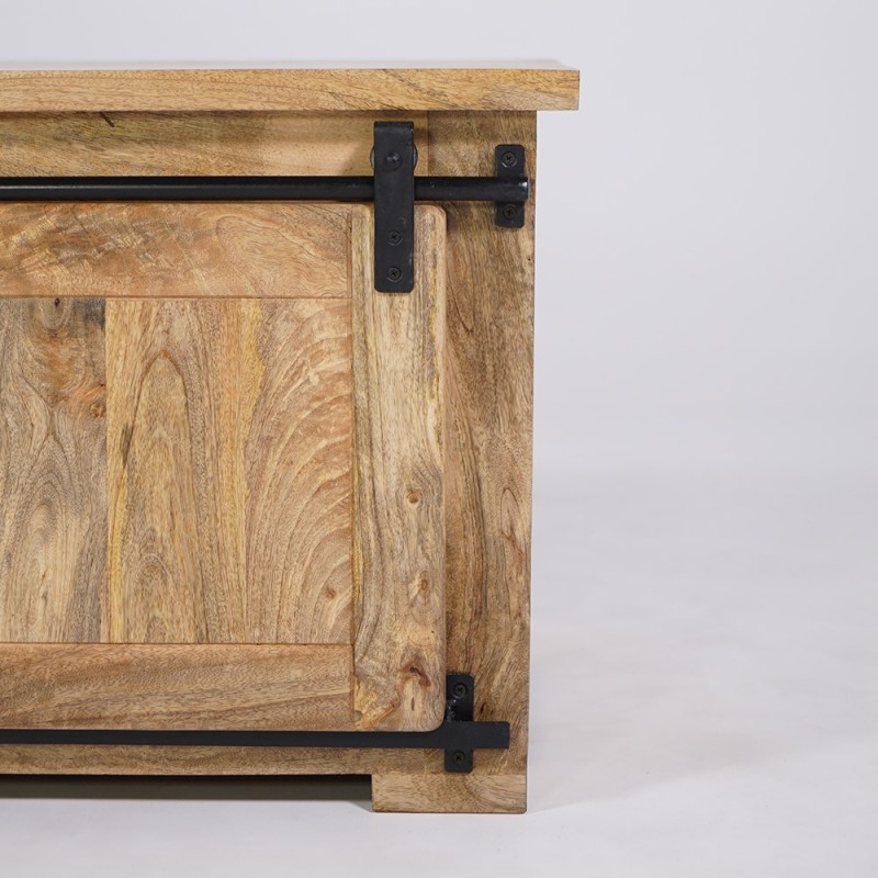 Hout en metaal industriële TV-meubel 180cm - Paris