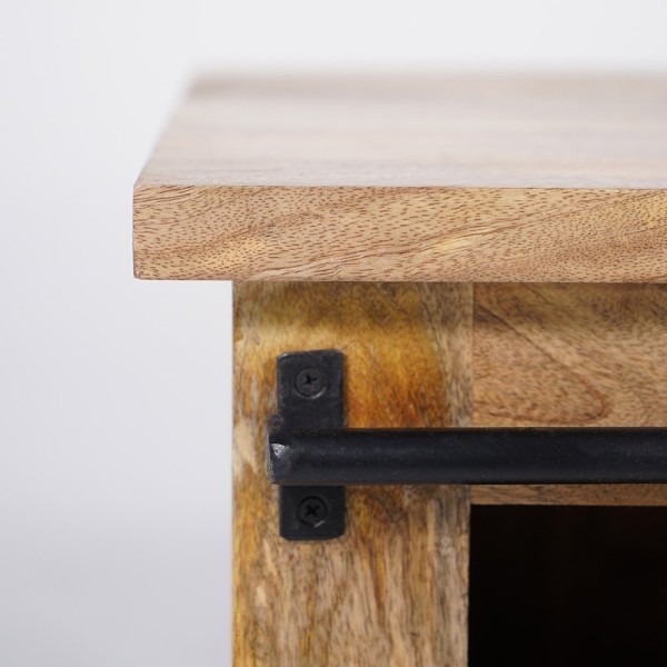 Hout en metaal industriële TV-meubel 180cm - Paris