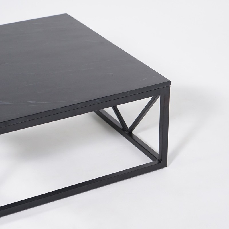 Zwart marmeren salontafel - Verona