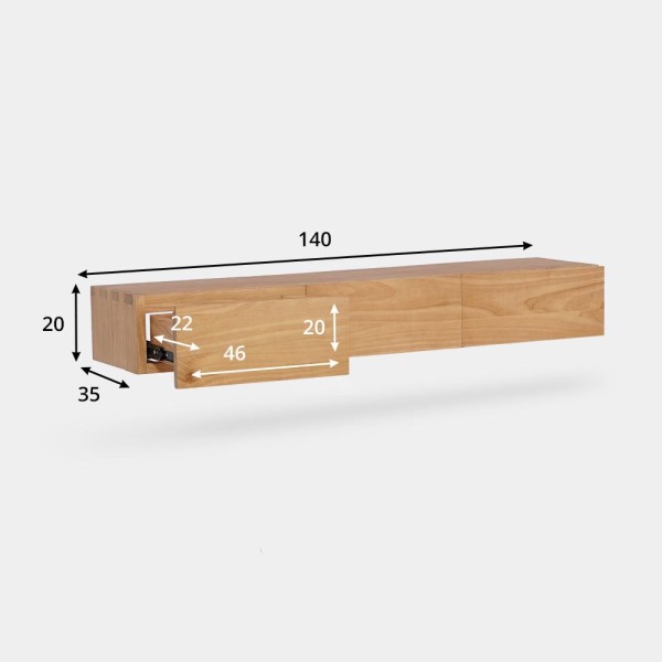 Badkamermeubel 140 cm - Trinity