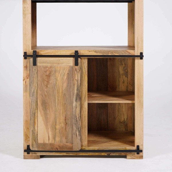 Boekenkast van hout en metaal 90cm - Paris
