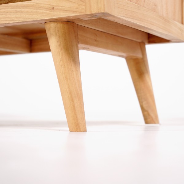 Hoog massief houten dressoir met 4 deuren - Pragati
