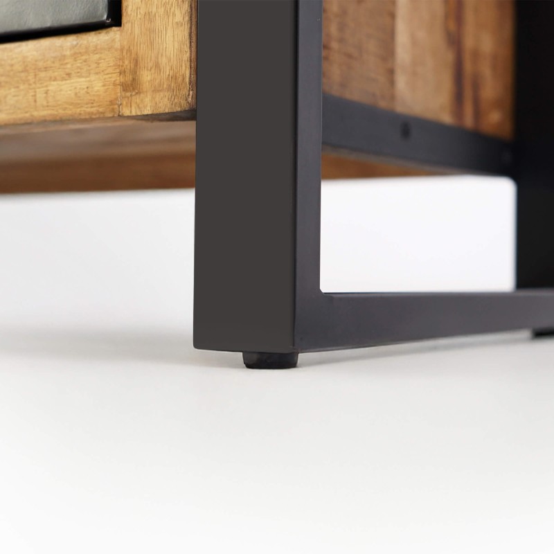 Rek in hout en metaal 90 cm – Kansas