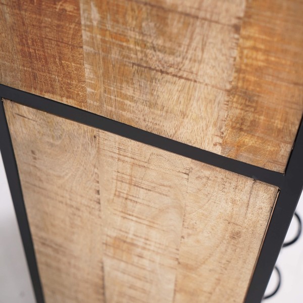 Industriële boekenkast van massief hout 60 x 185 cm – Walter