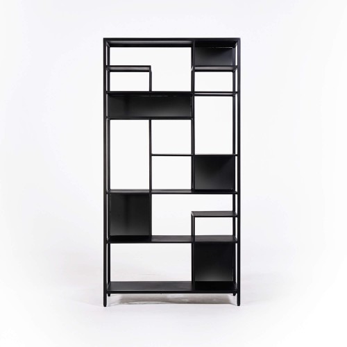 Wandrek in zwart metaal 90 x 180 cm – New York