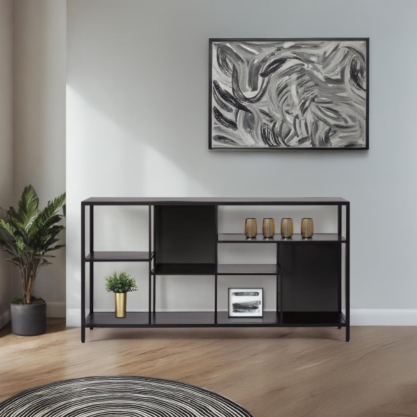 Wandrek in zwart metaal 140 x 75 cm – New York