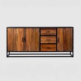 Dressoir 200 cm in gerecycleerd hout – Recycled