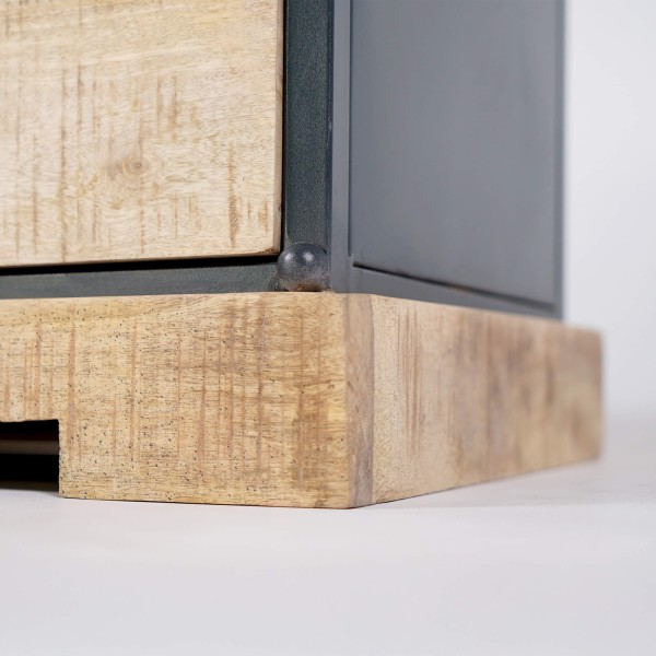 TV-meubel van massief hout en metaal 150 cm - Cambridge