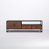 Tv-meubel 160 cm in gerecycleerd hout – Recycled