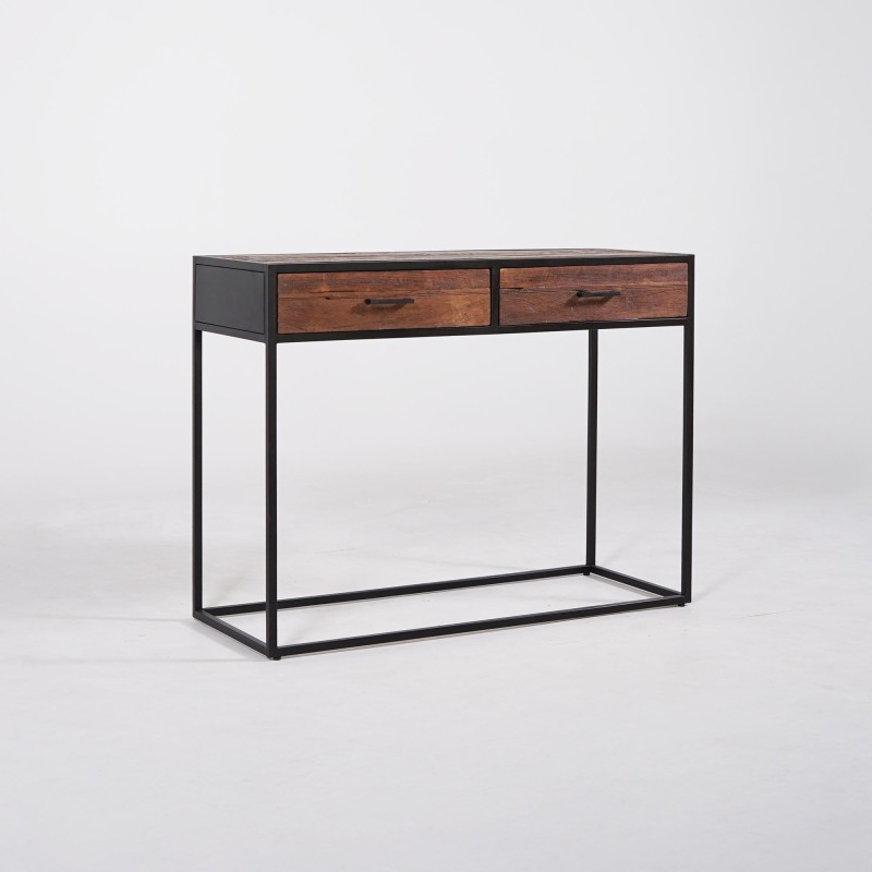 Industriële console van gerecycled hout - Recycled