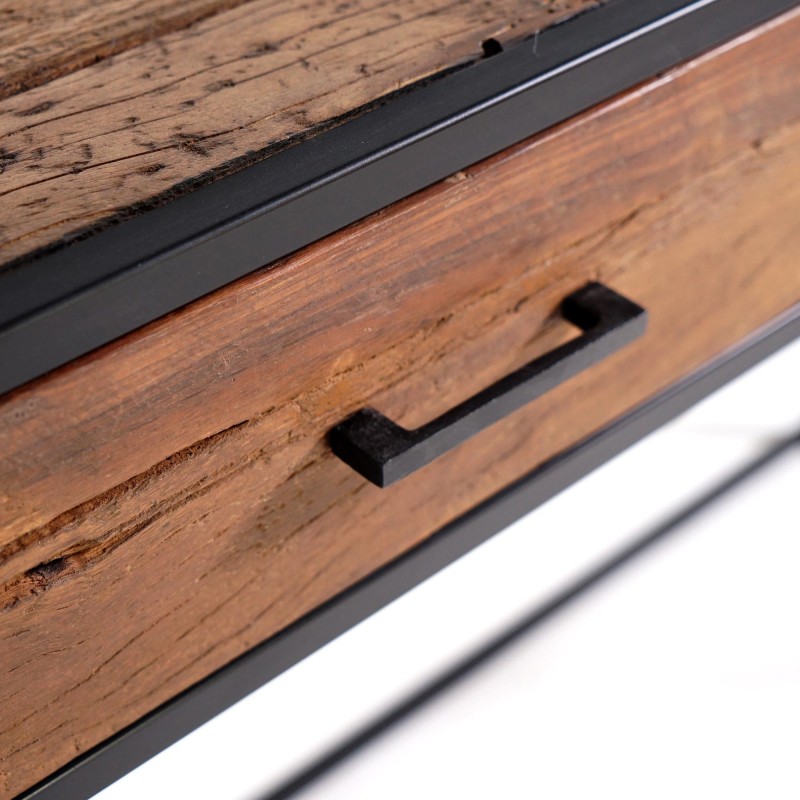 Industriële console van gerecycled hout - Recycled