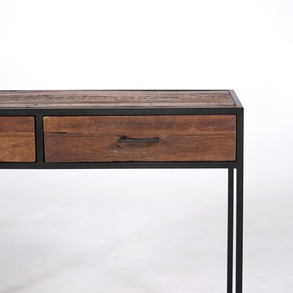 Industriële console van gerecycled hout - Recycled