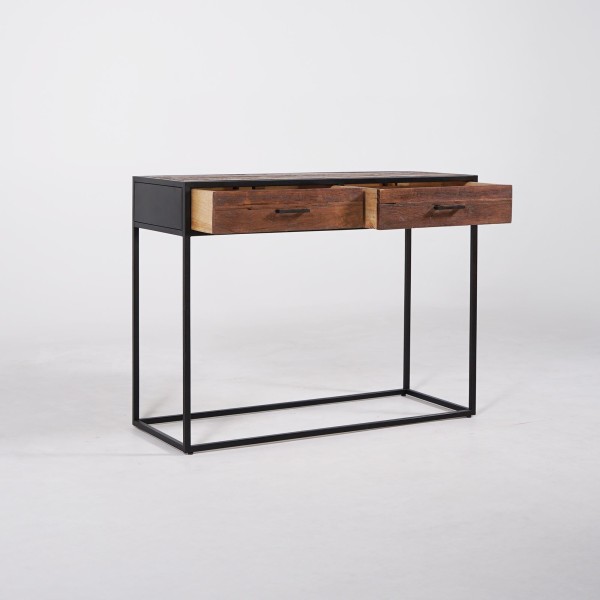 Industriële console van gerecycled hout - Recycled