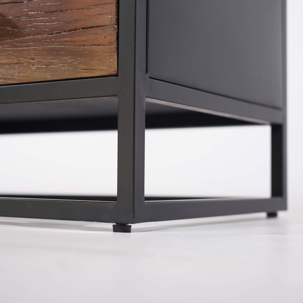 Industrieel TV-meubel van gerecycleerd hout - Recycled