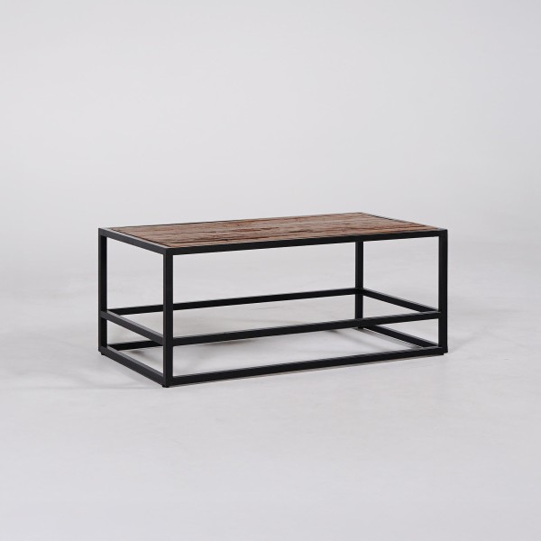 Salontafel van hout en metaal Recycled