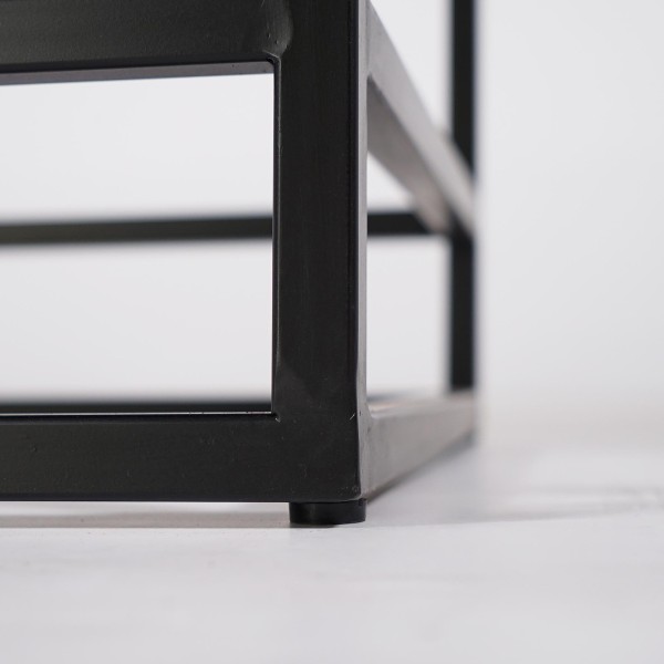 Salontafel van hout en metaal Recycled