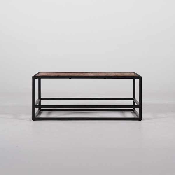 Salontafel van hout en metaal Recycled