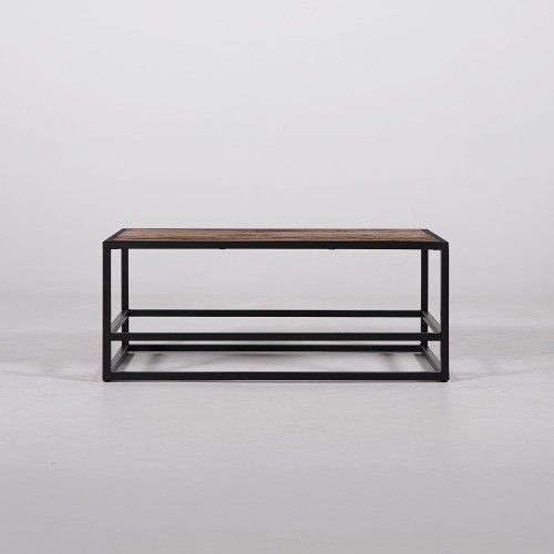 Salontafel van hout en metaal Recycled