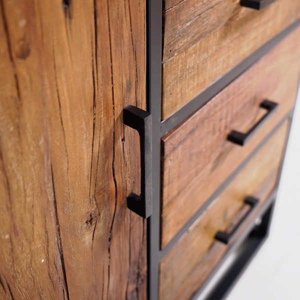 Industrieel dressoir van gerecycleerd hout - Recycled