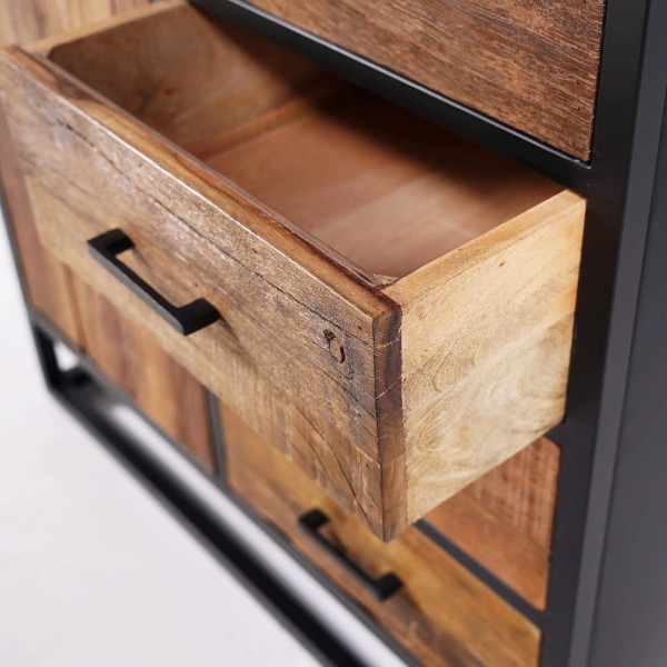 Industrieel dressoir van gerecycleerd hout - Recycled