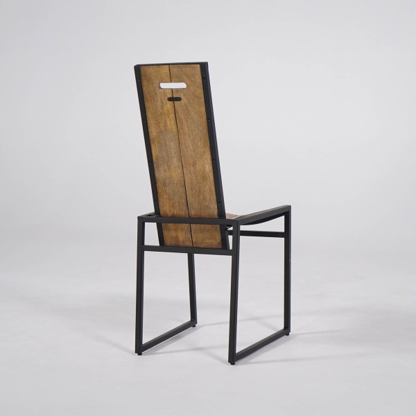 Houten en metalen stoel - Classy