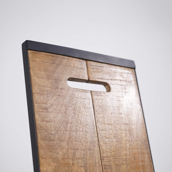 Houten en metalen stoel - Classy