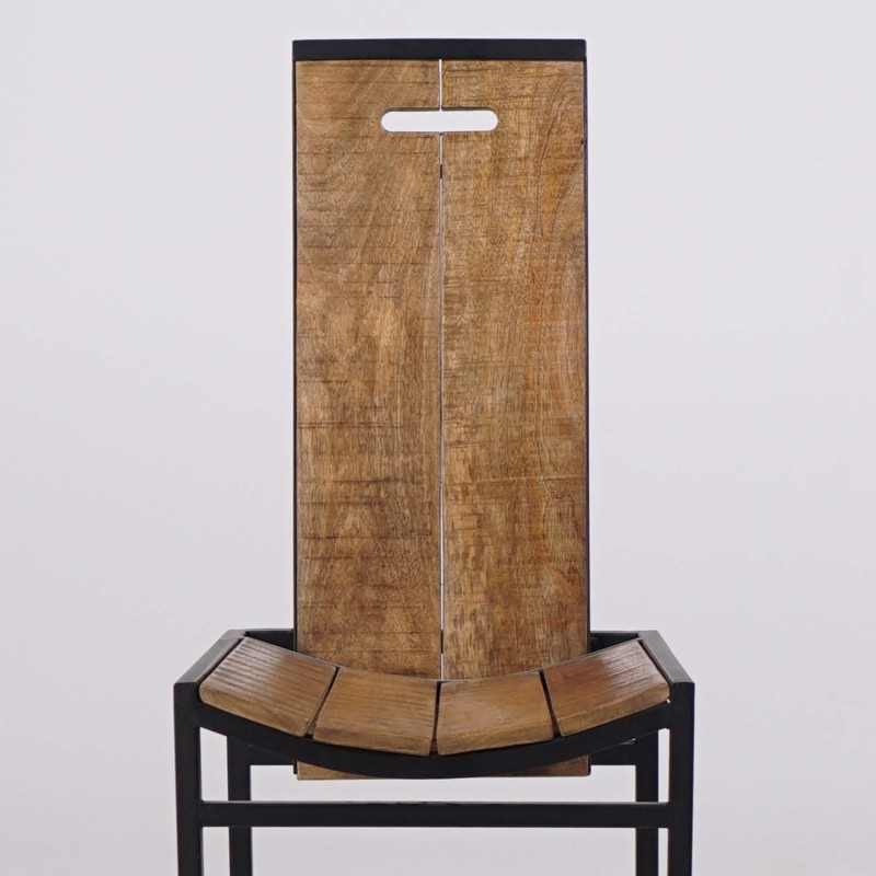 Houten en metalen stoel - Classy