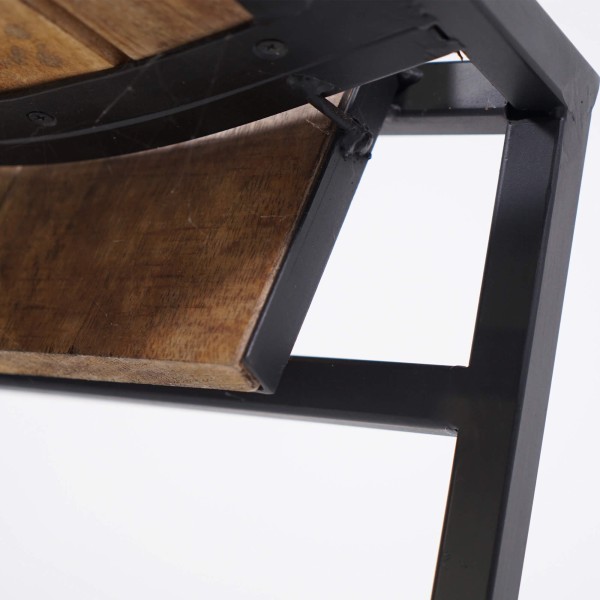 Houten en metalen stoel - Classy