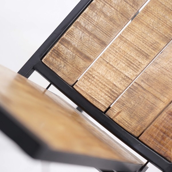 Houten en metalen stoel - Classy