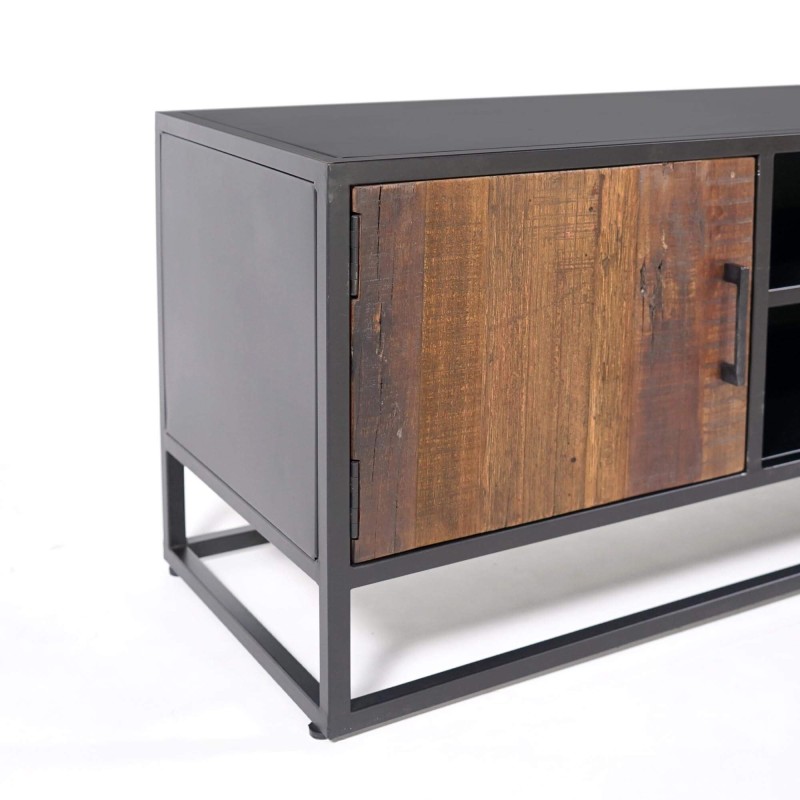 Industriële TV-meubel van gerecycleerd hout - Recycled