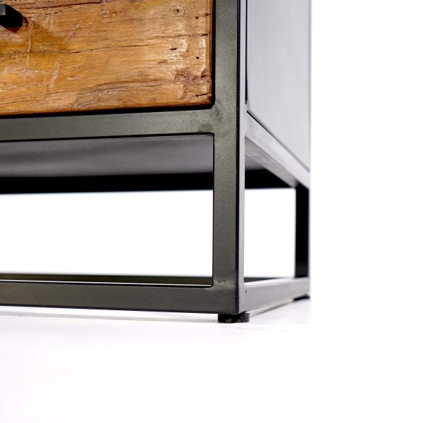Industriële TV-meubel van gerecycleerd hout - Recycled