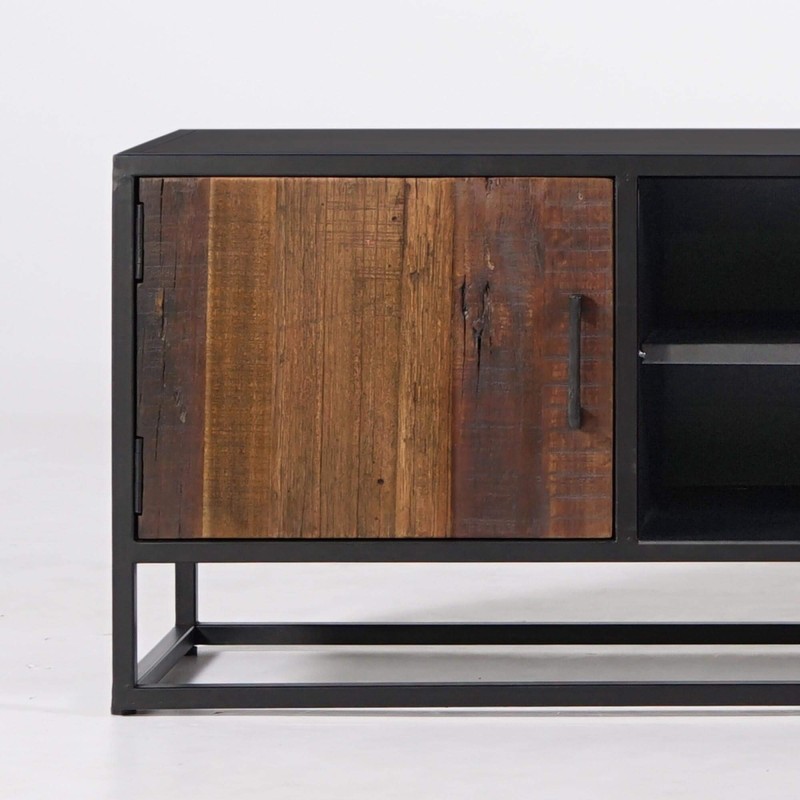 Industriële TV-meubel van gerecycleerd hout - Recycled