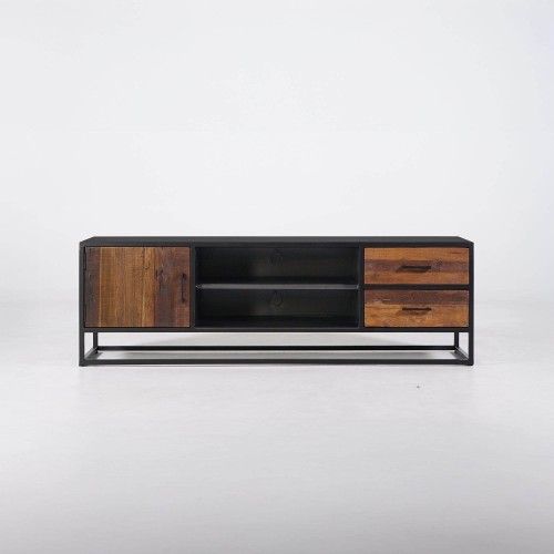 Industriële TV-meubel van gerecycleerd hout - Recycled