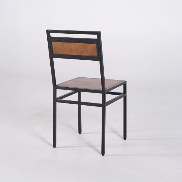 Houten en metalen stoel - Jen