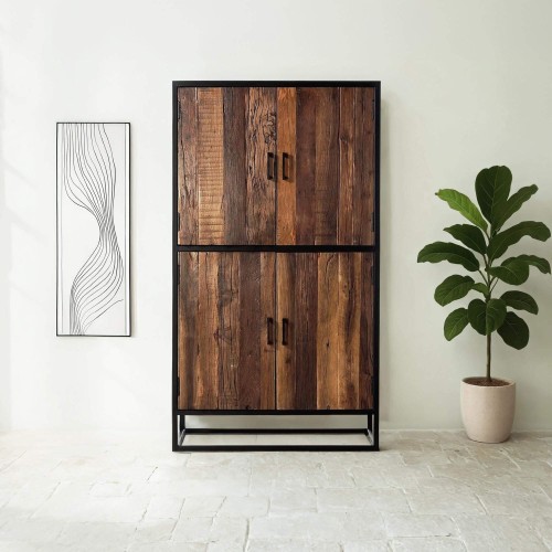 Hoog dressoir 90 cm in...