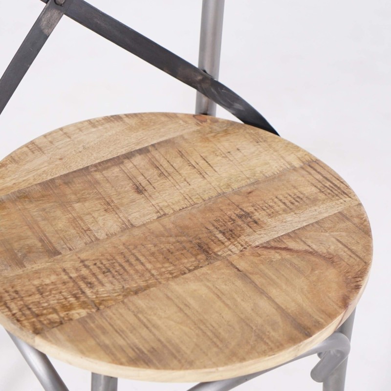 Bistro stoel hout en metaal