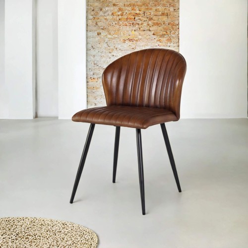 Lederen stoel MADISON
