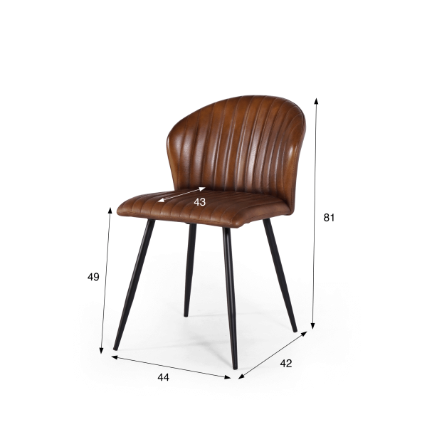 Lederen stoel MADISON