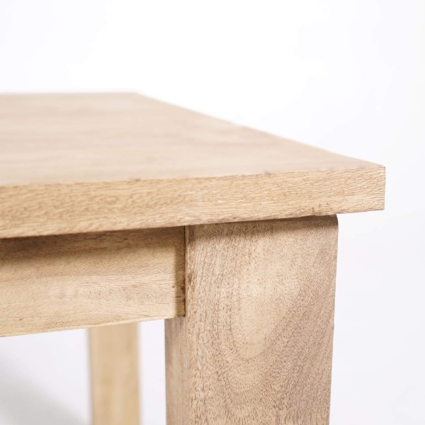 Eettafel van massief hout in industriële stijl – Detroit