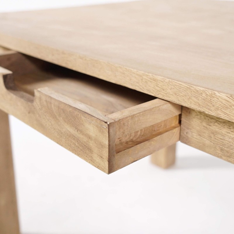 Eettafel van massief hout in industriële stijl – Detroit
