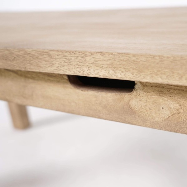 Eettafel van massief hout in industriële stijl – Detroit