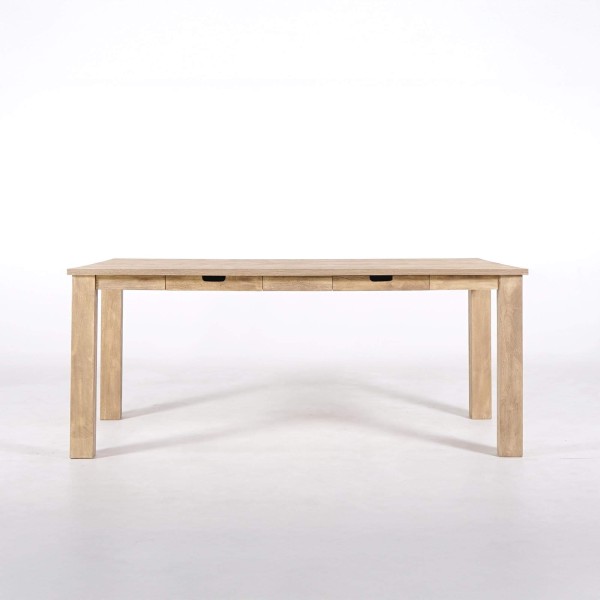 Eettafel van massief hout in industriële stijl – Detroit