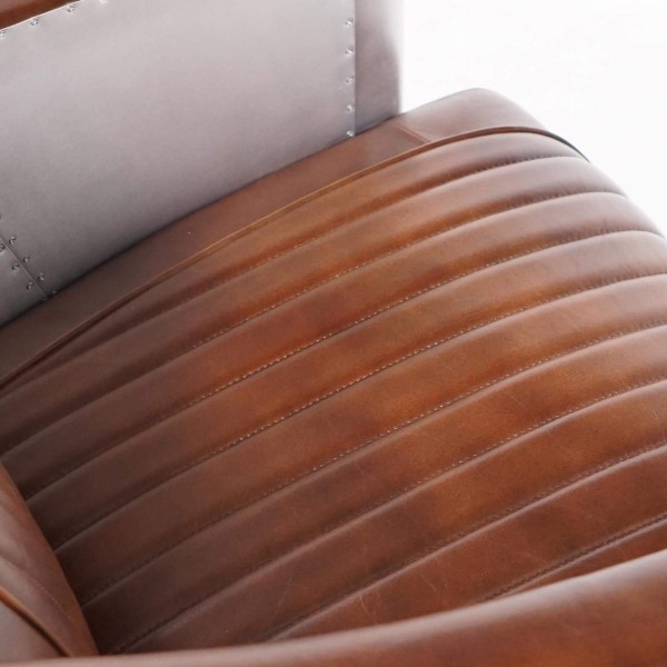 Leren aviator fauteuil