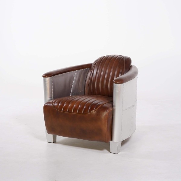 Leren aviator fauteuil