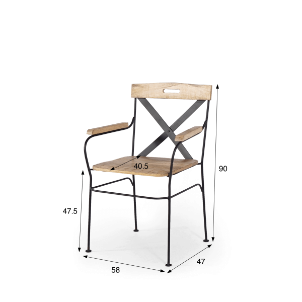 Industriële stoel Colombus