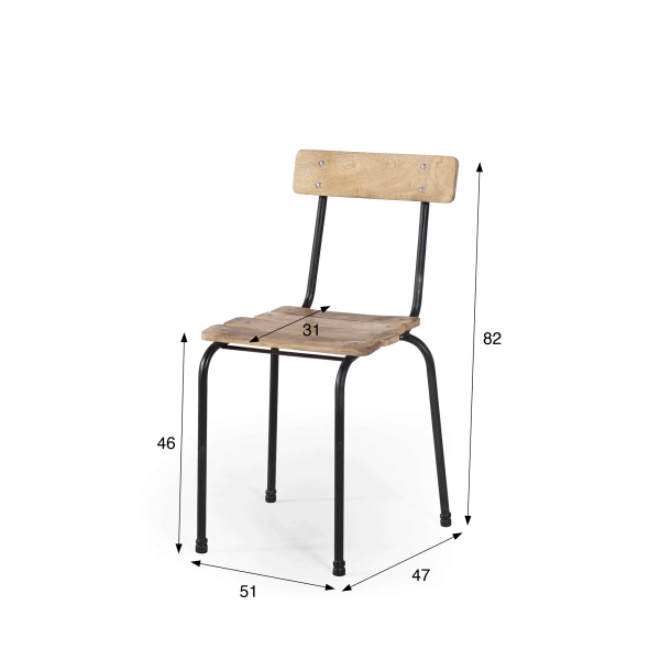 Vintage schoolstoel