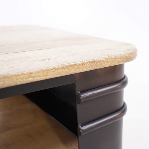 Industriële salontafel in olievatstijl – Artisto