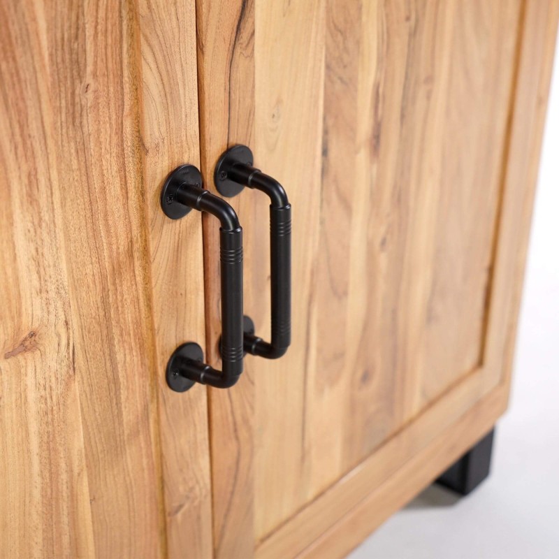 Hoge buffetkast in acaciahout - Osaka