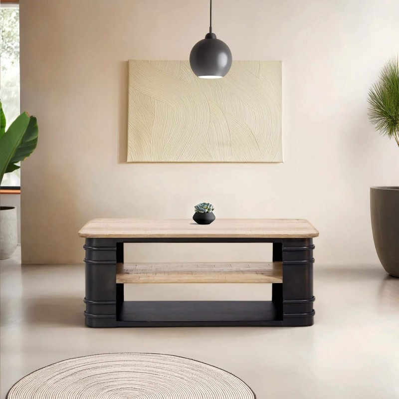Industriële salontafel in olievatstijl – Artisto