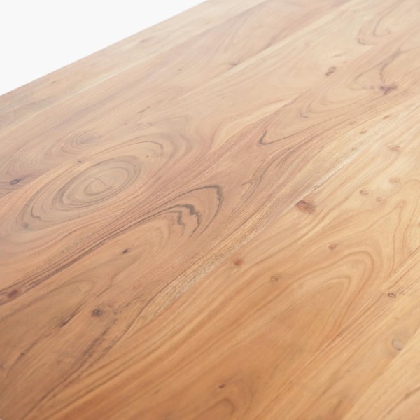 Eettafel van hout en metaal 160 cm – Osaka